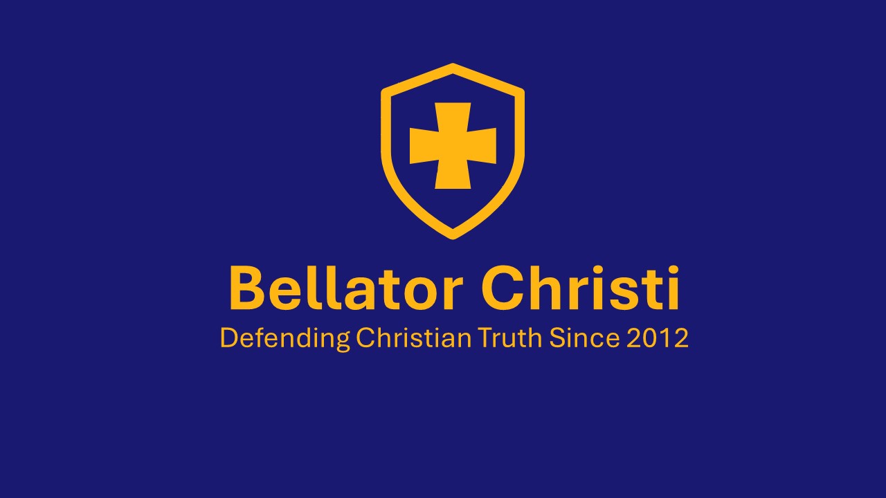 Bellator Christi 2024 New Logo Cross And Shield Blue And Gold