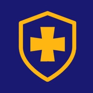 Cropped Bellator Christi Cross And Shield Blue And Gold.jpg