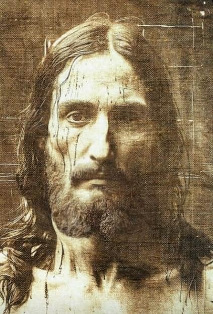 Ai Depiction Of Jesus On The Shroud Of Turin