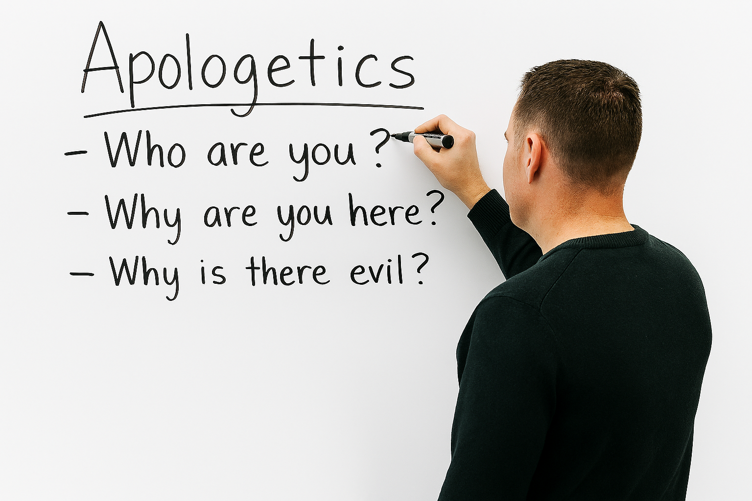 A man in a classroom